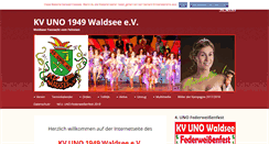 Desktop Screenshot of kv-uno-waldsee.de