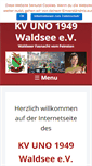 Mobile Screenshot of kv-uno-waldsee.de