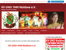 Tablet Screenshot of kv-uno-waldsee.de